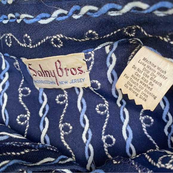 Vintage 70s Chainlink Dagger Collar Button Up Shirt - Picture 14 of 15